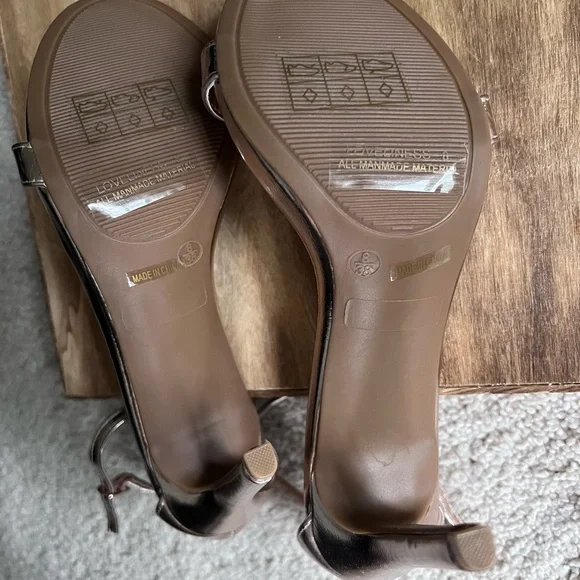 Lulu’s Loveliness Rose Gold Ankle Strap Heels - Size 8 - Picture 7 of 9